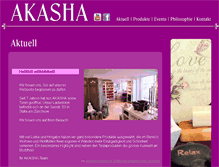 Tablet Screenshot of akasha-shop.ch